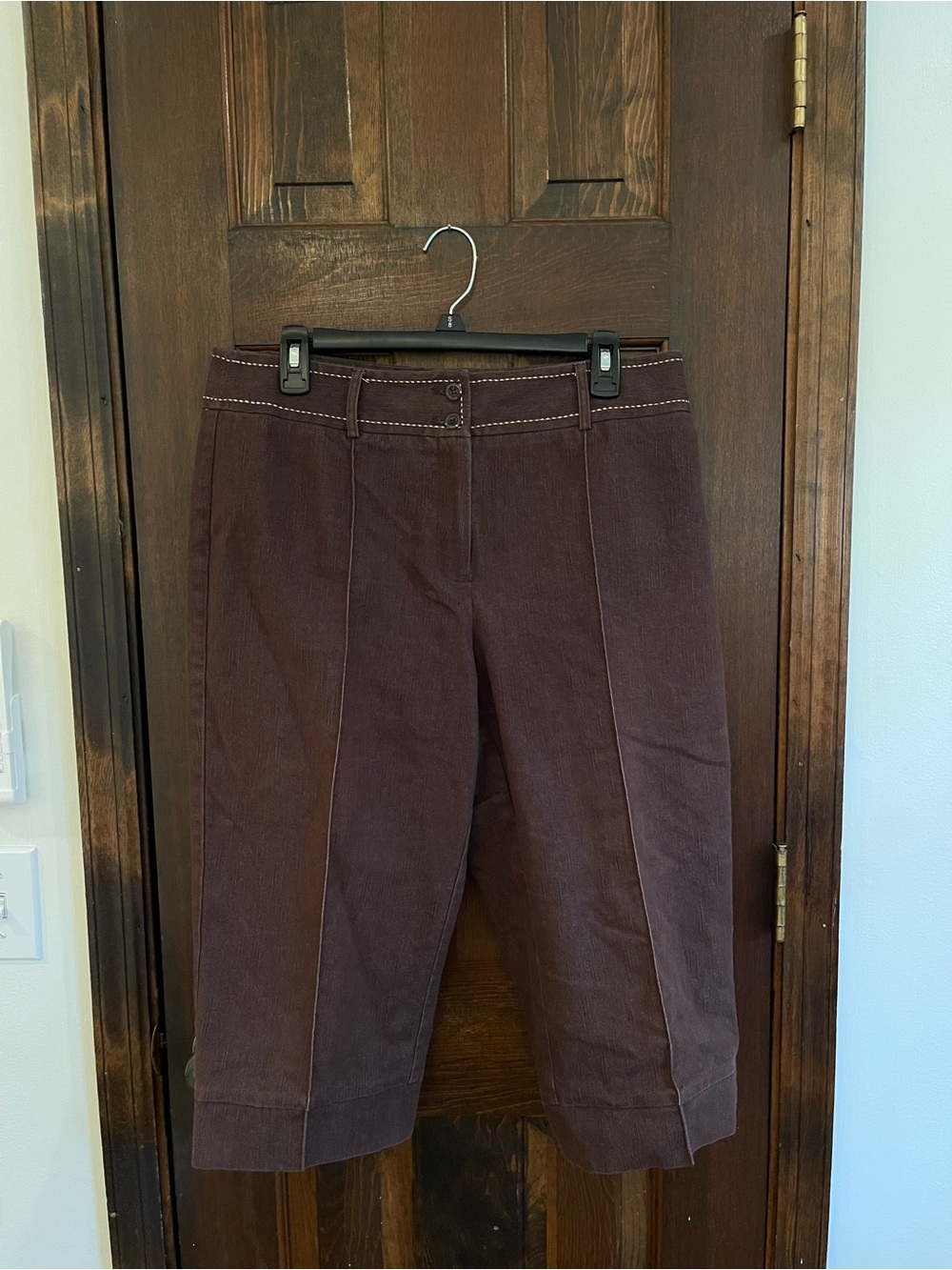 Vintage Y2K Dressbarn Brown Bermuda Shorts Size 14 Knee Length